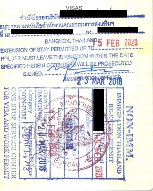 tampon de visa
