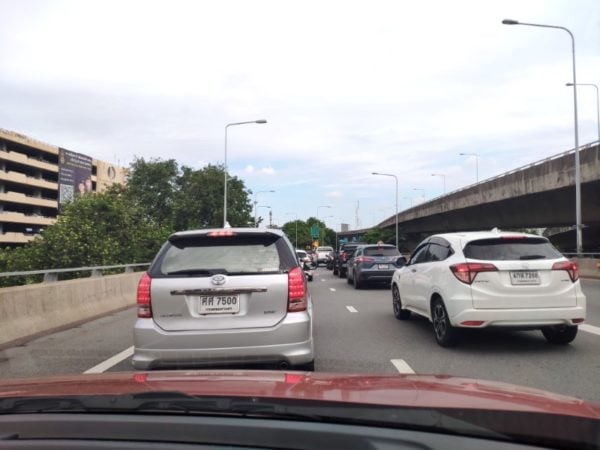 traffic on a highway