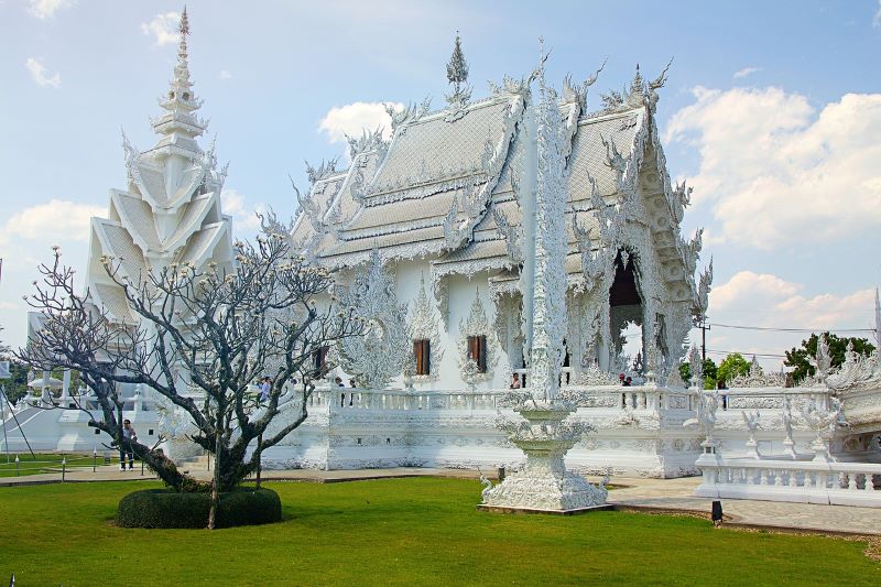 White temple in Chiang Rai