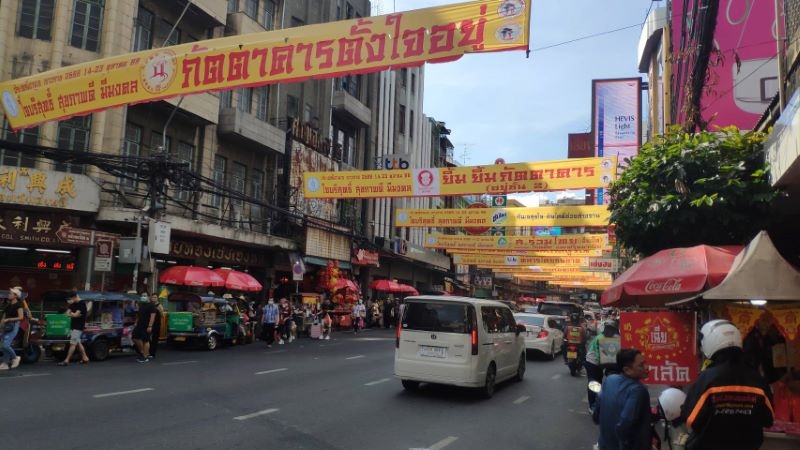 Chinatown Yaowarat road in Bangkok