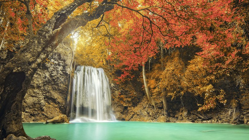 Erawan waterfall in Kanchanaburi