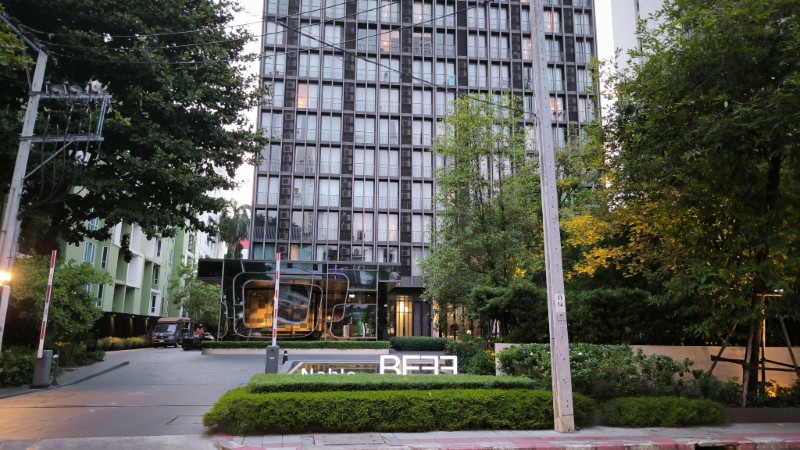 A modern condo building in Bangkok