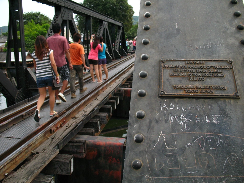 The Bridge over the River Kwai in Kanchanaburi