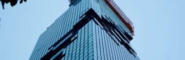 Modern glass office tower in Bangkok