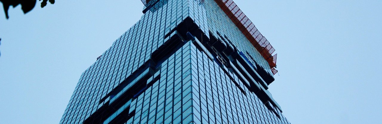 Modern glass office tower in Bangkok