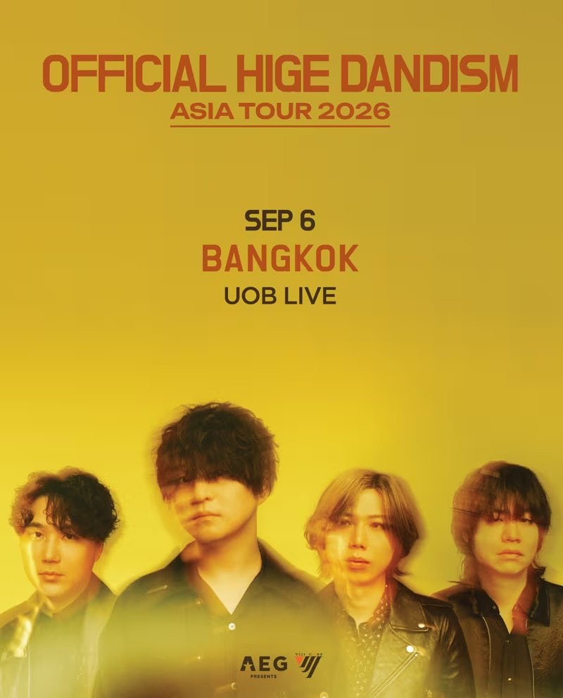 Official Hige Dandism Asia Tour 2026 in Bangkok