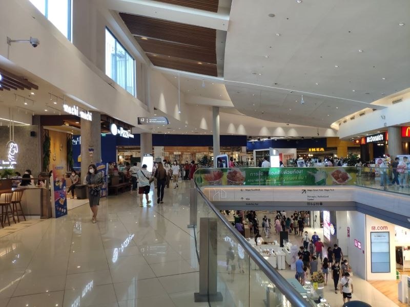 Inside a Thai shopping mall