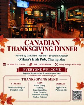 CanCham Canadian Thanksgiving Dinner, Phuket