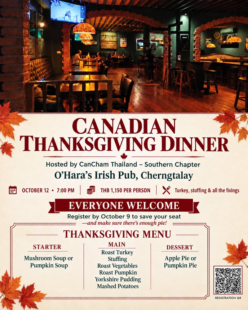 CanCham Canadian Thanksgiving Dinner, Phuket