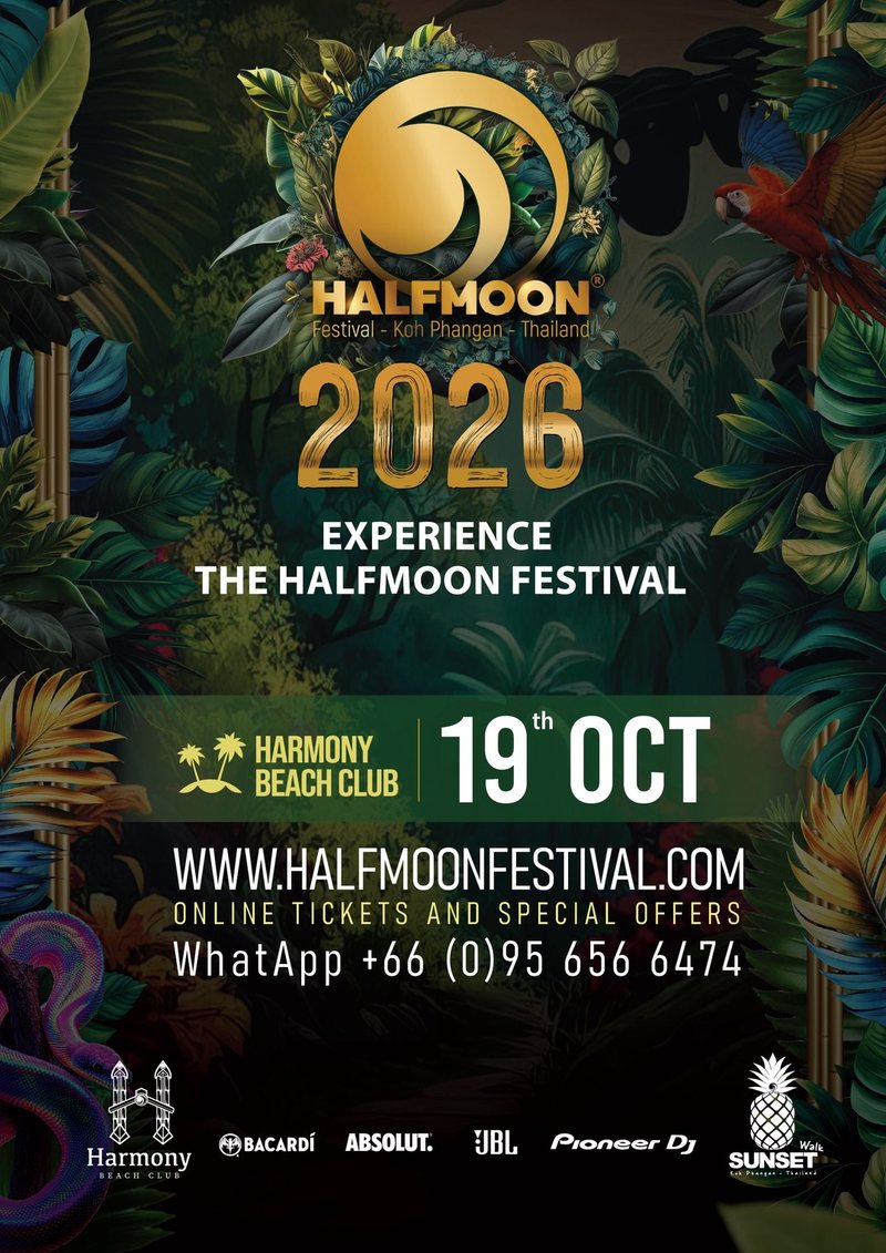 Half Moon Festival, Koh Phangan (19 October)