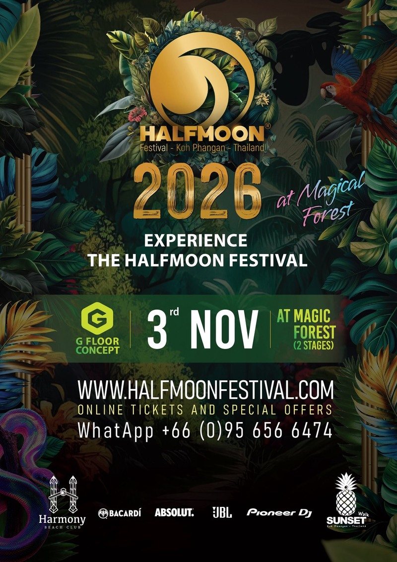 Half Moon Festival, Koh Phangan (3 November)