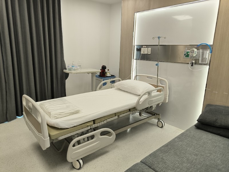 Private inpatient room in a Bangkok hospital
