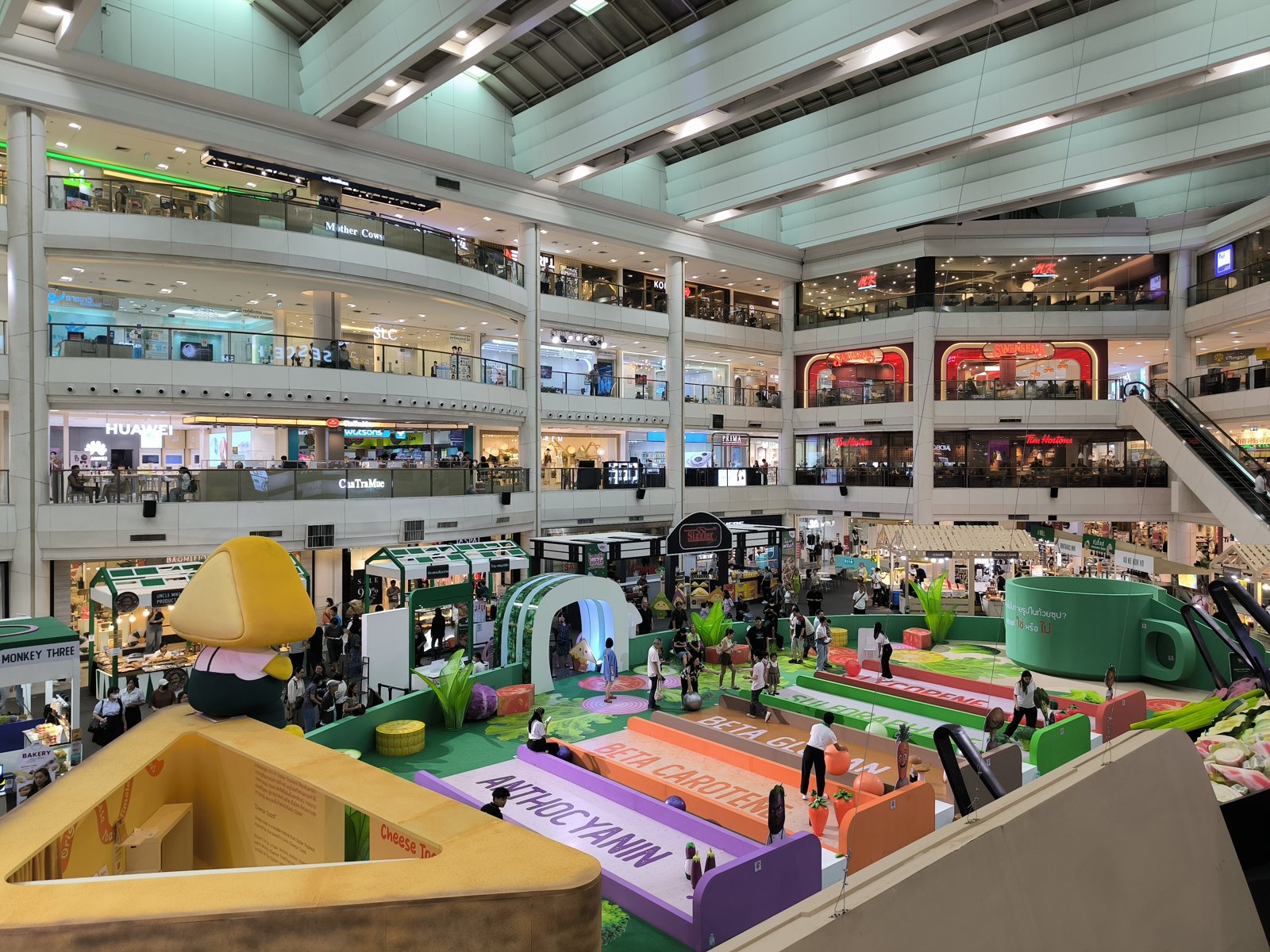 A pop-up event in the central atrium of Seacon Square, Srinakarin Road, Bangkok