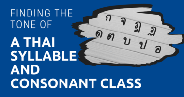 Finding-the-Tone-of-a-Thai-Syllable-and-Consonant-Class