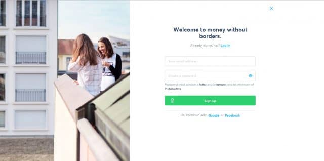 TransferWise Signup