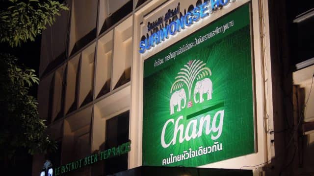 chang beer sign chiang mai